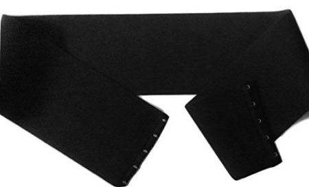 Islands Earth Man Back Fat Smoother 4.75" Wide Elastic (Black Large Fits Size 41
