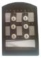 Islands Earth Original Buttons Earrings Black White 2.5" Lx 1/2 W. Faux Leather/