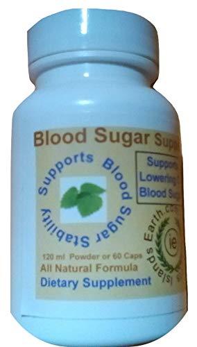 Islands Earth Blood Sugar Lowering Support 120 Ml Herbal Powder Supplement. All