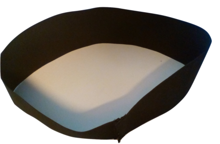 Man Boob Smoother 4.75" Wide Elastic (Black Large Fits Size 43"C to 47"DD).
