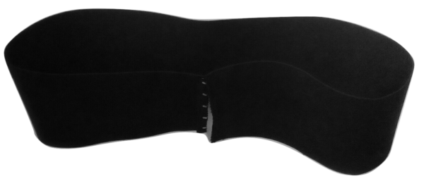 Man Boob Smoother 4.75" Wide Elastic (Black SMALL Fits Size 34"A to 37B)