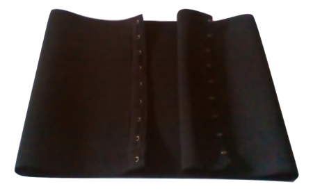 Man Back Fat Smoother 4.75" Wide Elastic (BLACK MEDIUM Fits Size 38" to 40").