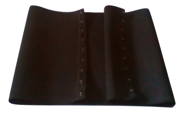 Man BACK FAT Smoother 12" Wide Elastic (BLACK MEDIUM Fits Size 38" to 40" Chest)