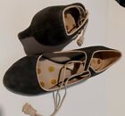 Boden Shoe Gray Beige Sude Size 6 (36) Designer High Quality