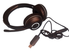 Cyber Acoustic Headset USB inline controls Noise Cancelling PC & Mac AC-5008