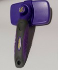 Hertzko Self Cleaning Slicker Brush Purple Black