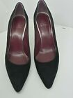 Stuart Weitzman Suede Leather Black Size 8 Made In Spain Pumps Heels
